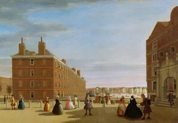 Los Edificios de Papel, Inner Temple, Londres, c.1725